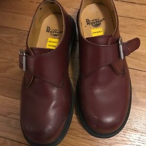 Dr. Martin Air Wair Women's • Joey • Cherry Red Monk Strap - 6 US/EU 37